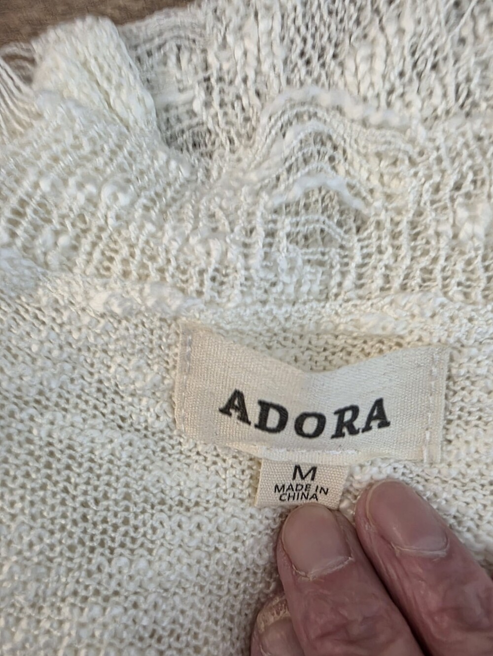Adora Distressed Star Knit Sweater Medium - Picture 9 of 14